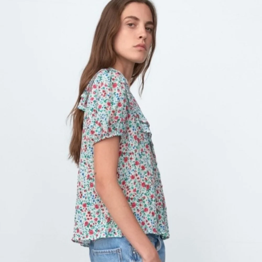 Zara Floral Print Top